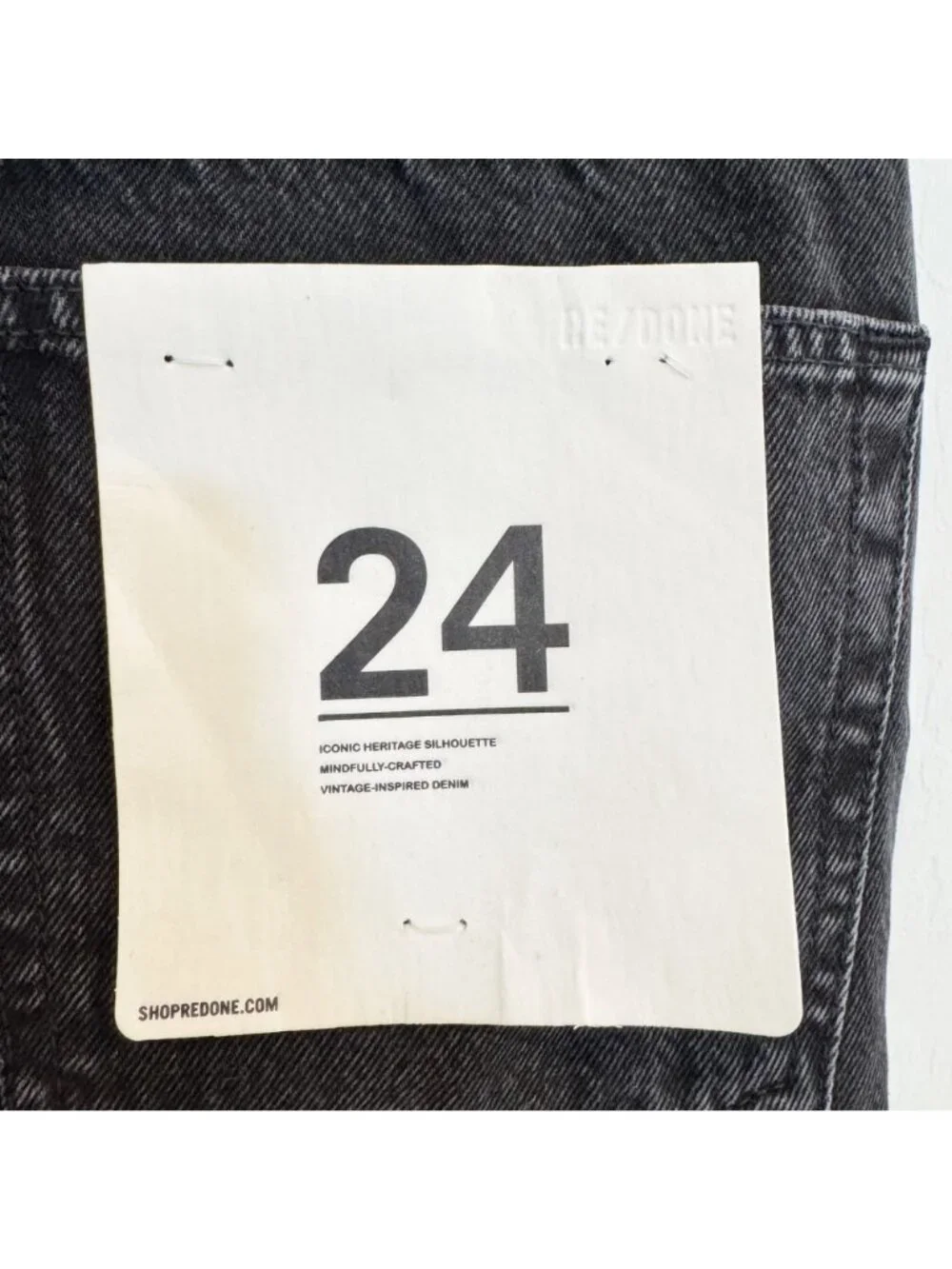NWT Re/Done Denim 90s Comfy Jean Shorts Long‎ Bermuda Summer Jorts Modest New 24